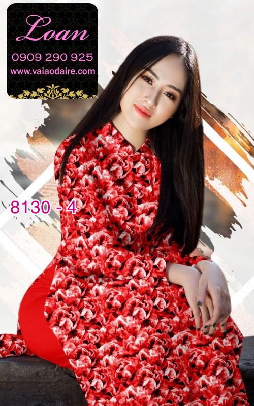 Vải áo dài hoa nhí