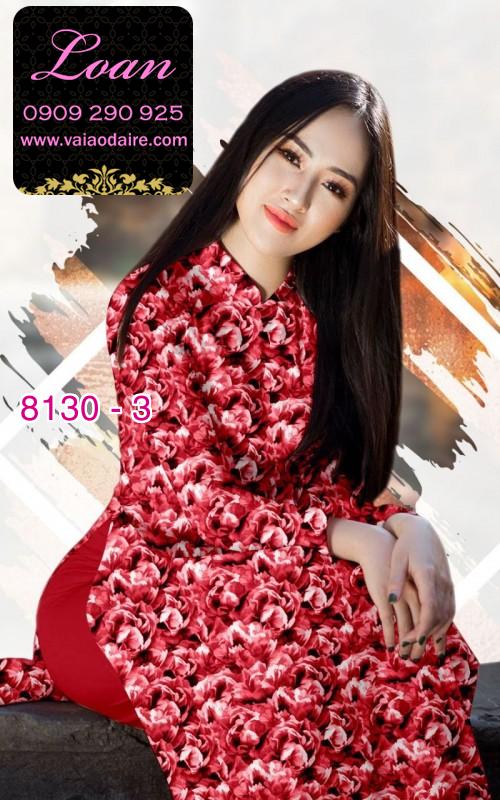 Vải áo dài hoa nhí