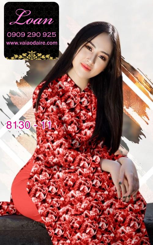 Vải áo dài hoa nhí