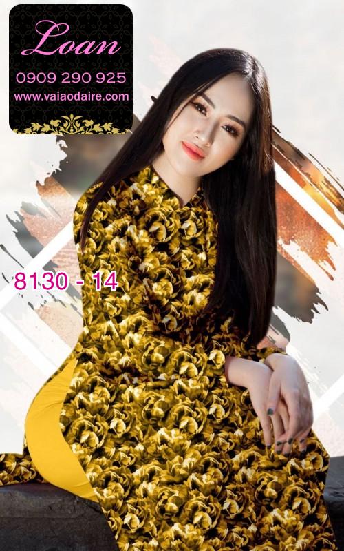 Vải áo dài hoa nhí