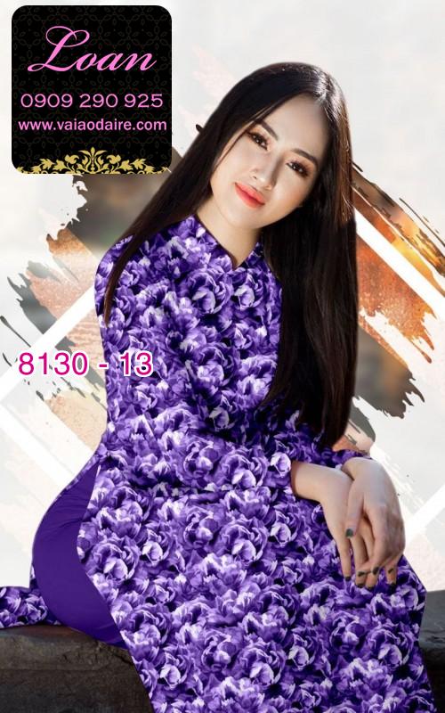 Vải áo dài hoa nhí