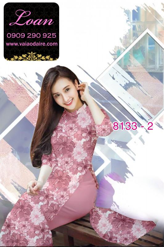 Vải áo dài hoa toàn thân Vải áo dài hoa toàn thân