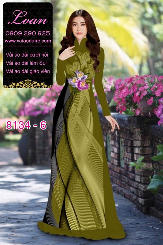 Vải áo dài hoa 3D Vải áo dài hoa 3D