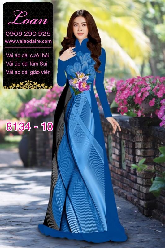 Vải áo dài hoa 3D Vải áo dài hoa 3D