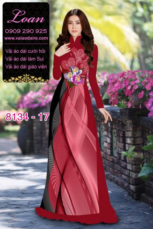 Vải áo dài hoa 3D Vải áo dài hoa 3D