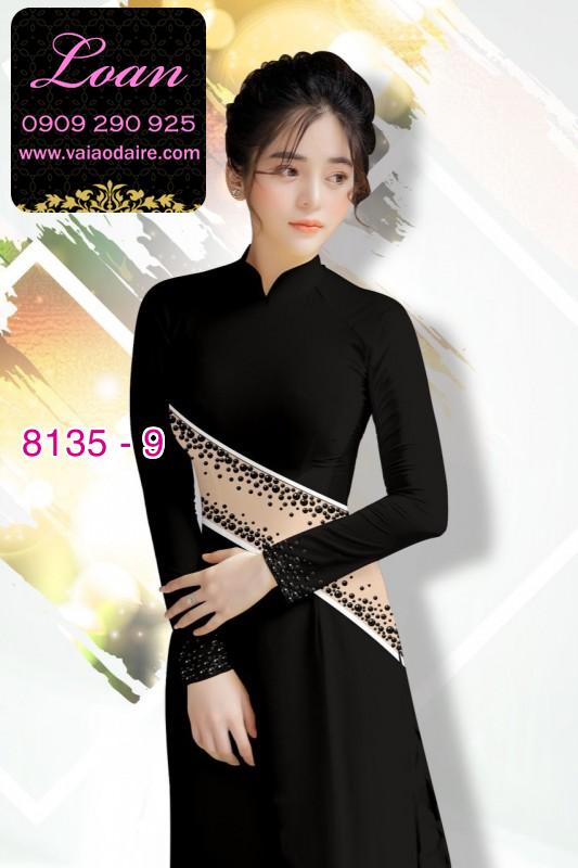 Vải áo dài hoa 3D