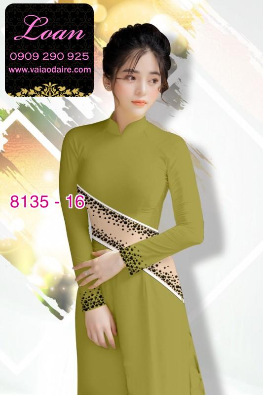 Vải áo dài hoa 3D
