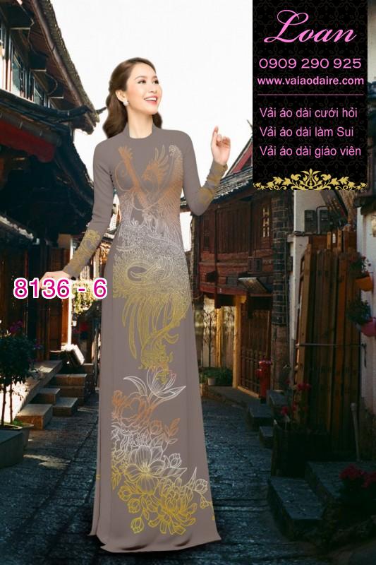 Vải áo dài Rồng Phượng