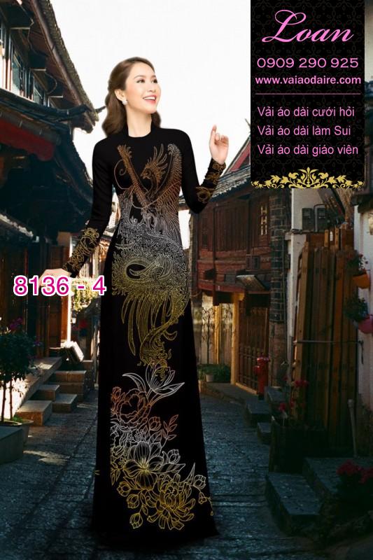Vải áo dài Rồng Phượng