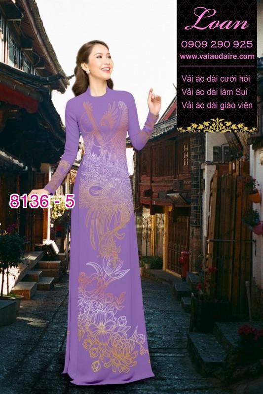 Vải áo dài Rồng Phượng