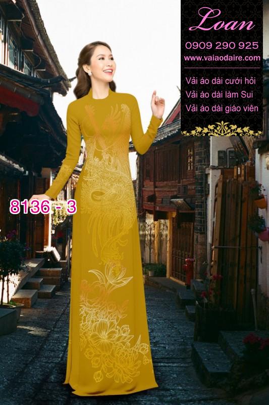 Vải áo dài Rồng Phượng