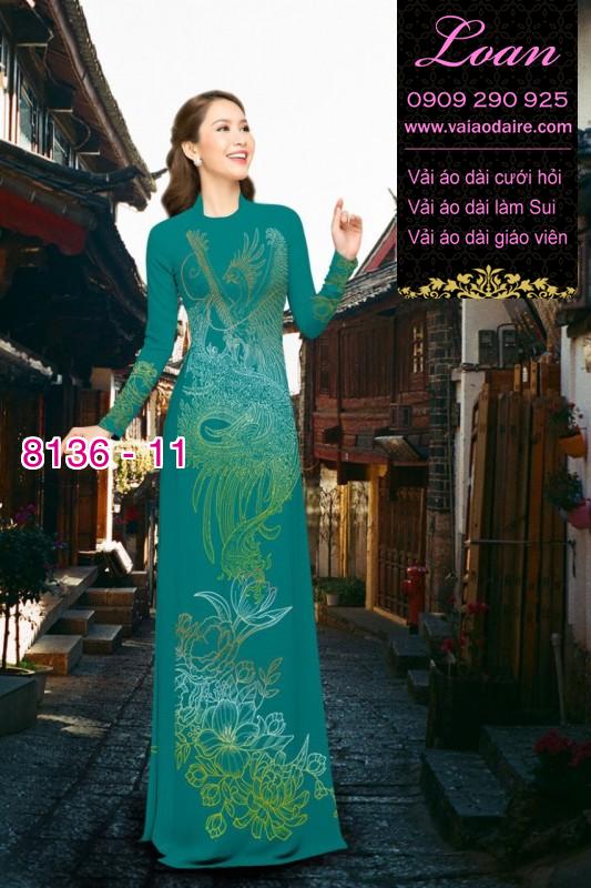 Vải áo dài Rồng Phượng