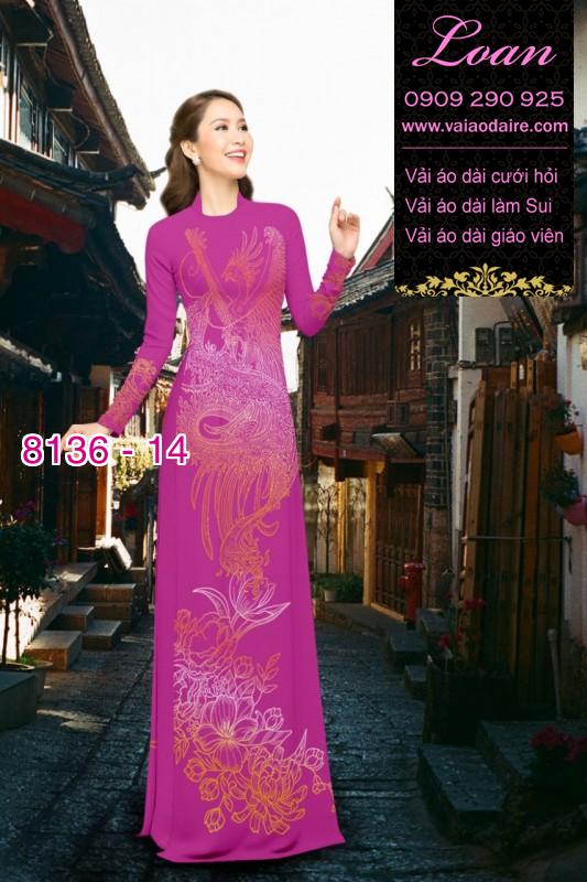 Vải áo dài Rồng Phượng