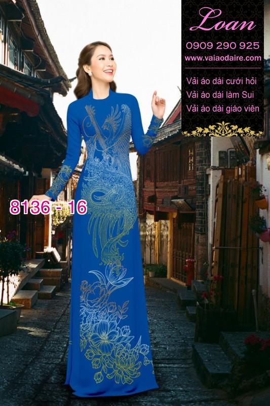 Vải áo dài Rồng Phượng