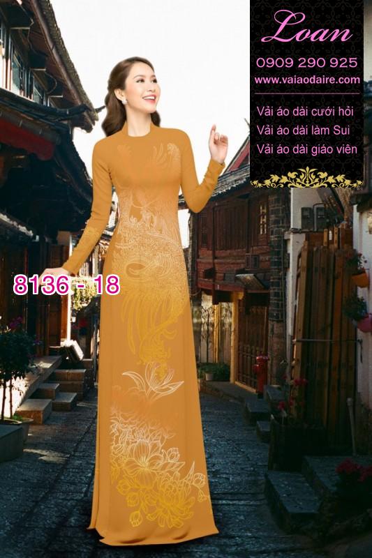 Vải áo dài Rồng Phượng