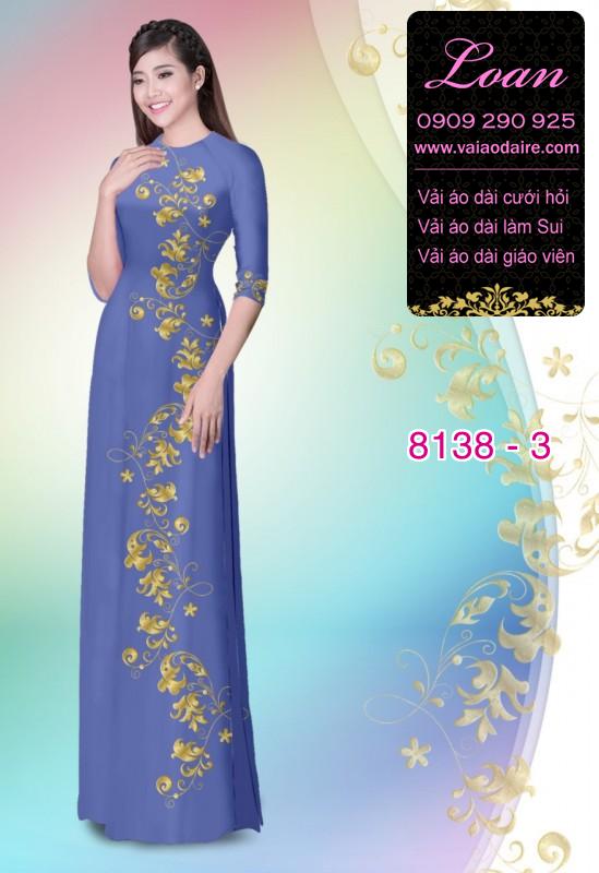 Vải áo dài hoa dây