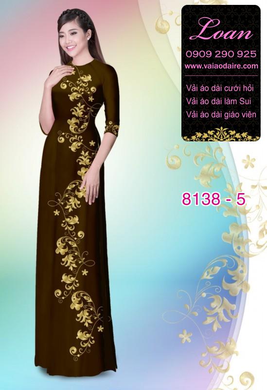 Vải áo dài hoa dây