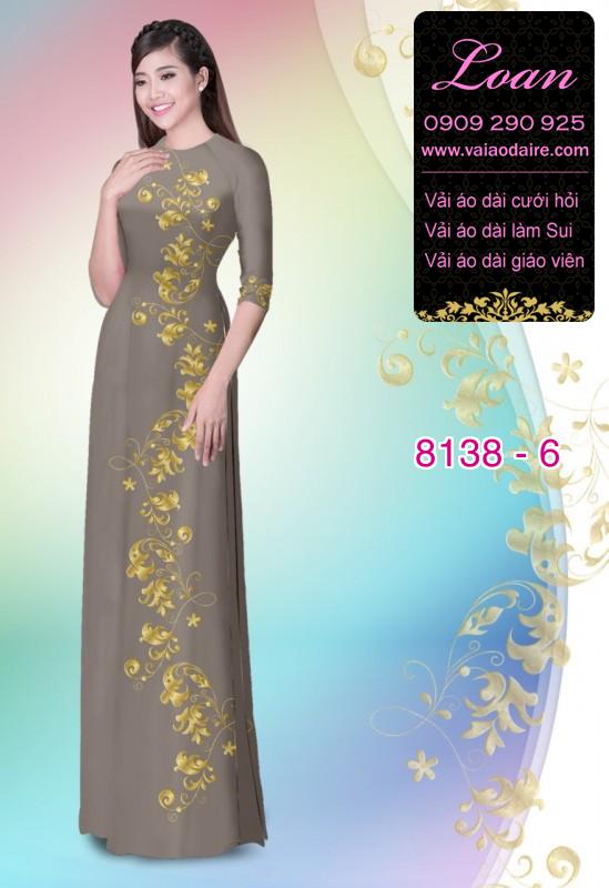 Vải áo dài hoa dây