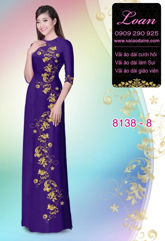 Vải áo dài hoa dây
