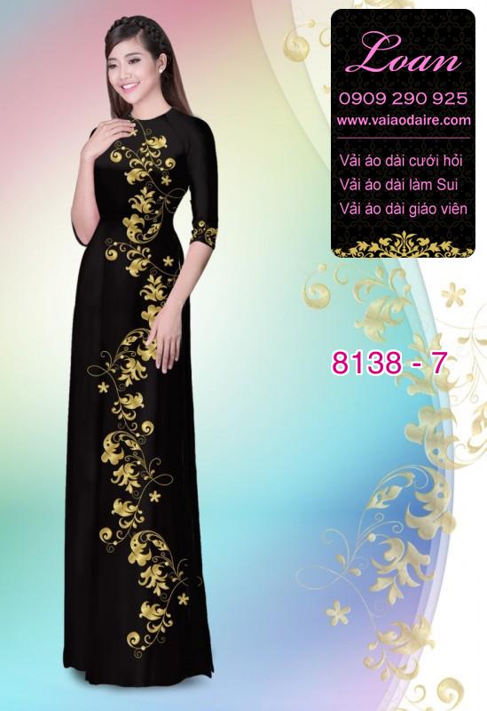 Vải áo dài hoa dây