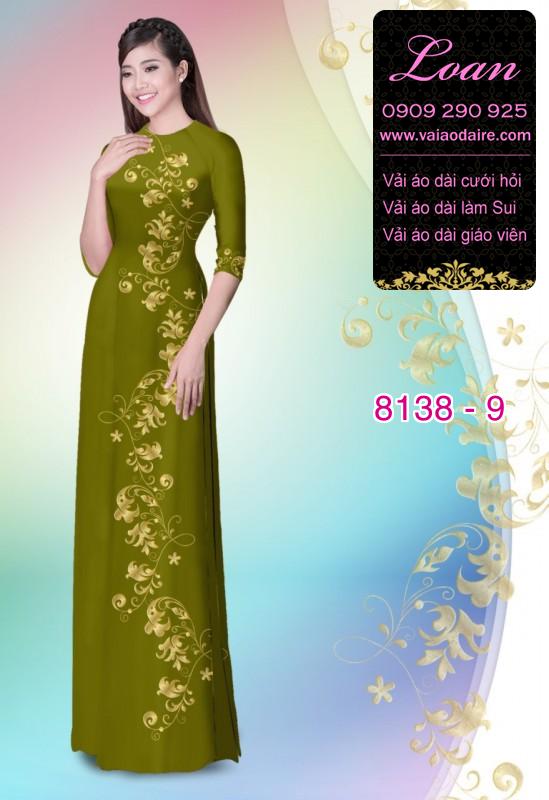 Vải áo dài hoa dây