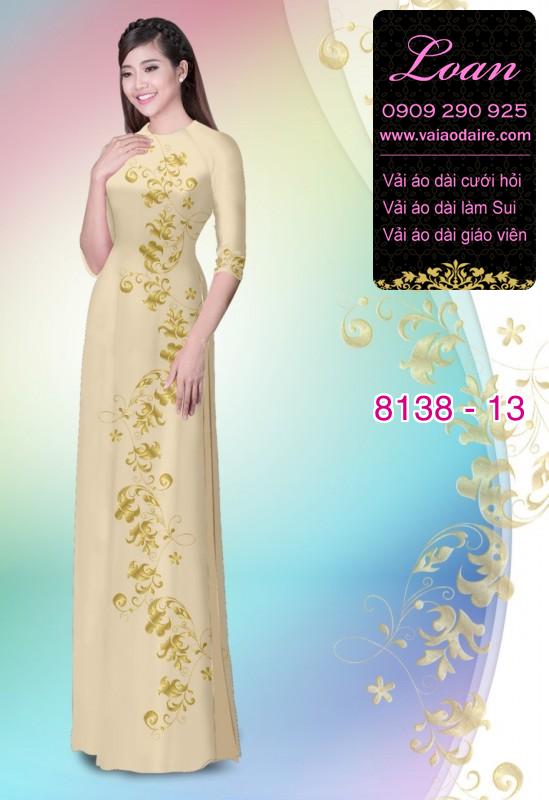 Vải áo dài hoa dây