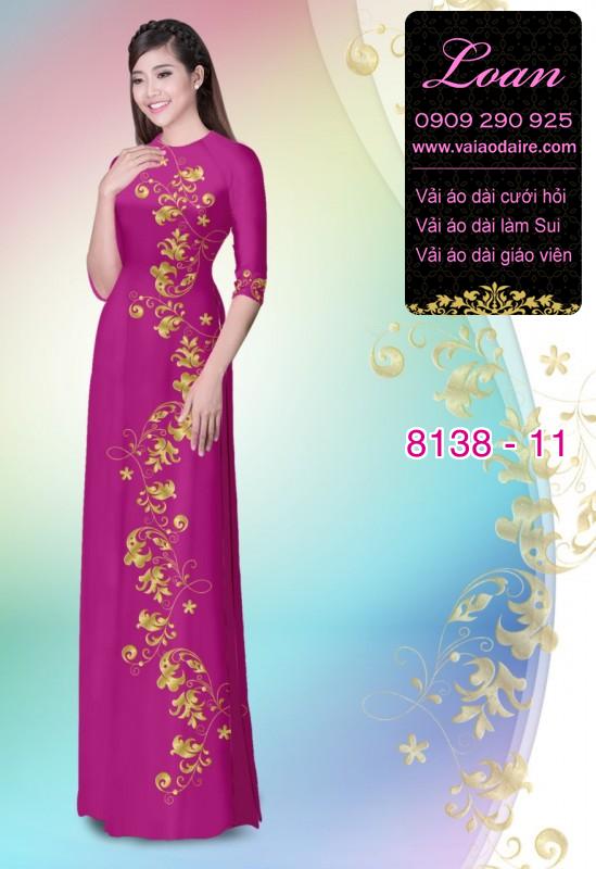 Vải áo dài hoa dây