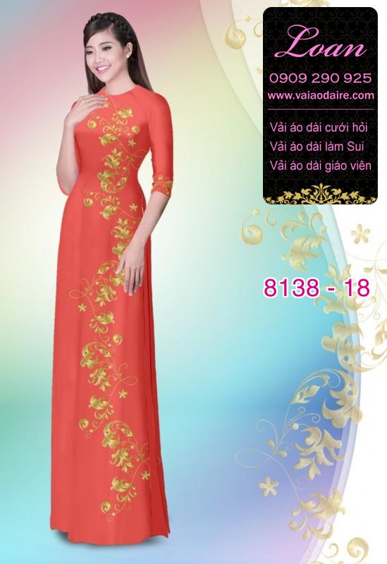 Vải áo dài hoa dây