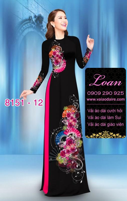 Vải áo dài hình cánh quạt