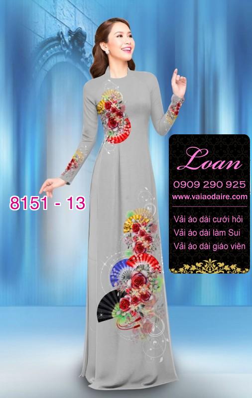 Vải áo dài hình cánh quạt