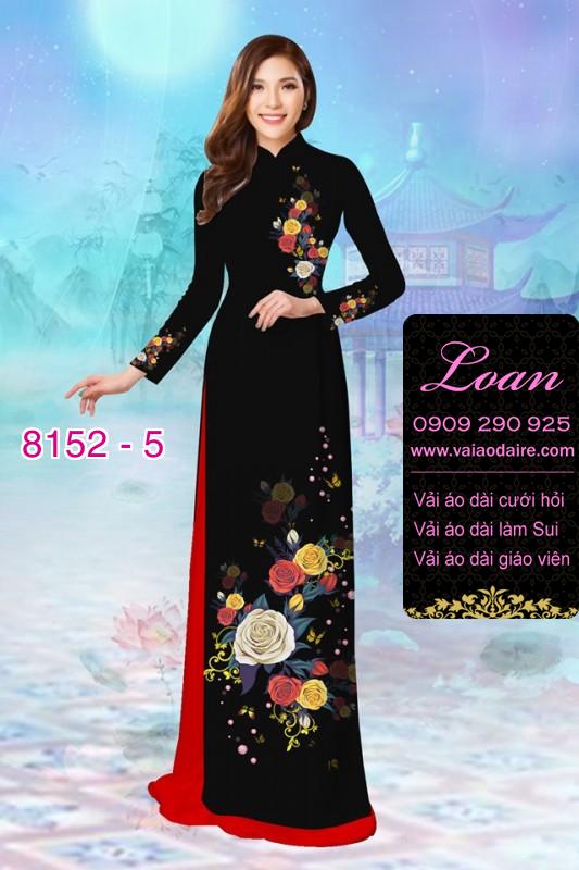 Vải áo dài hoa 3D
