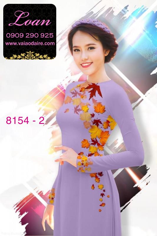Vải áo dài lá mùa thu