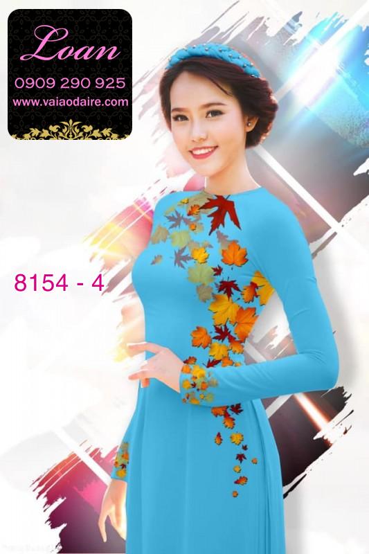 Vải áo dài lá mùa thu