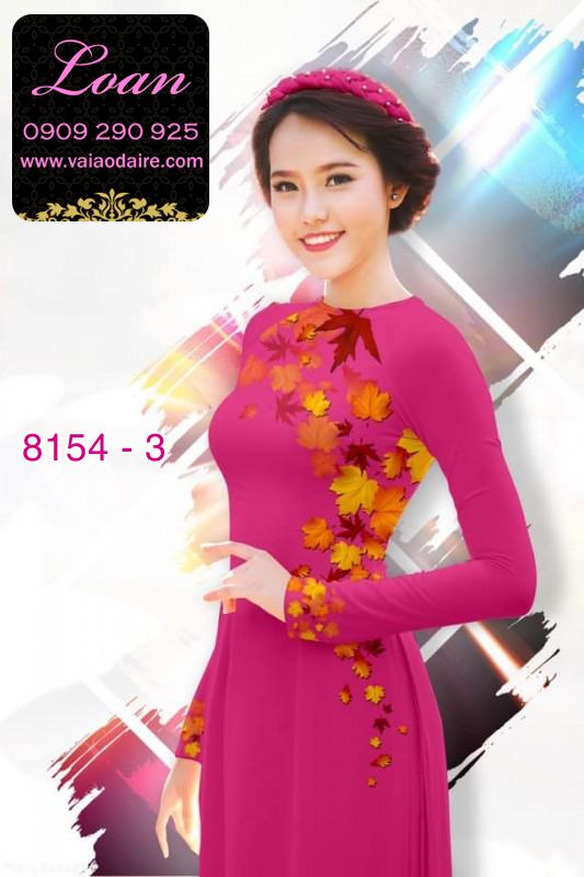 Vải áo dài lá mùa thu