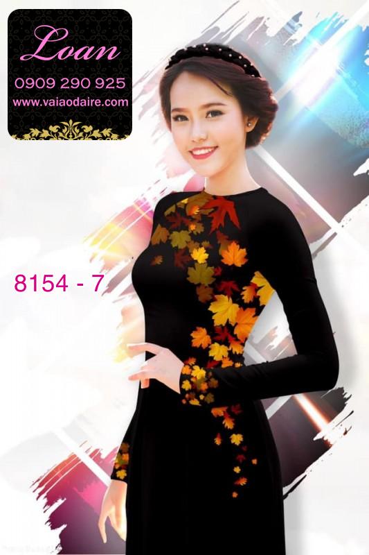 Vải áo dài lá mùa thu