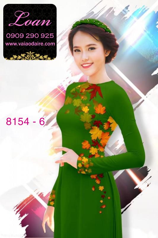 Vải áo dài lá mùa thu