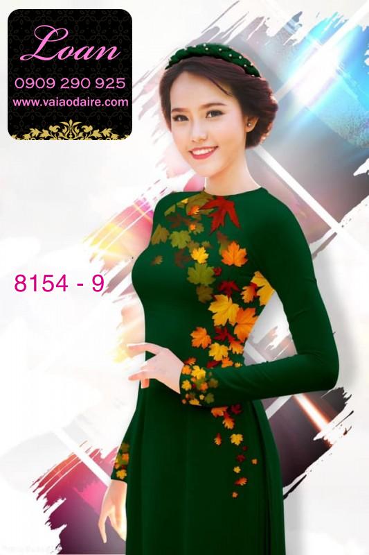 Vải áo dài lá mùa thu