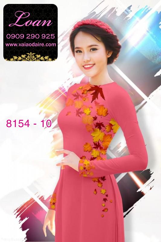 Vải áo dài lá mùa thu