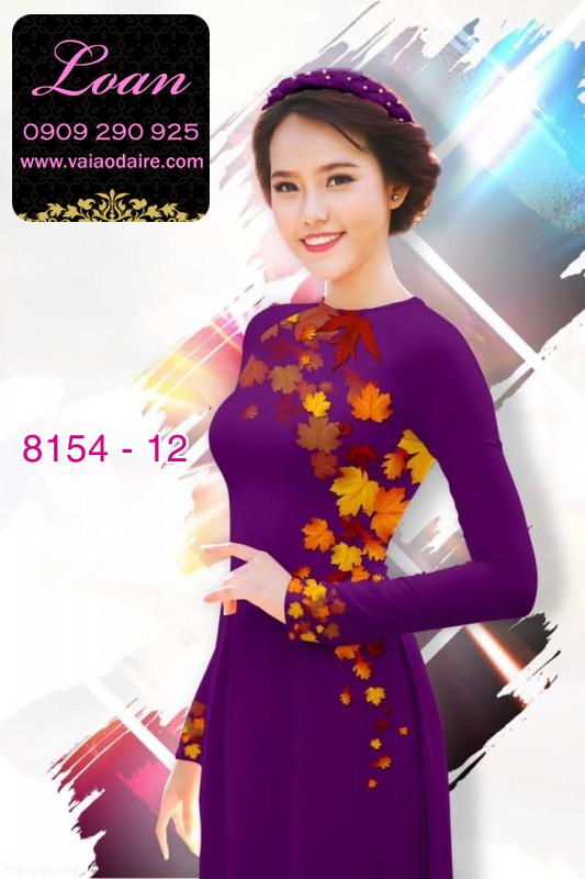 Vải áo dài lá mùa thu