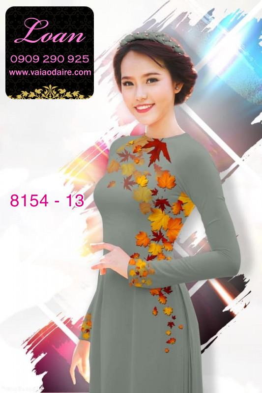 Vải áo dài lá mùa thu