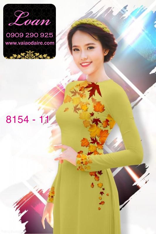 Vải áo dài lá mùa thu
