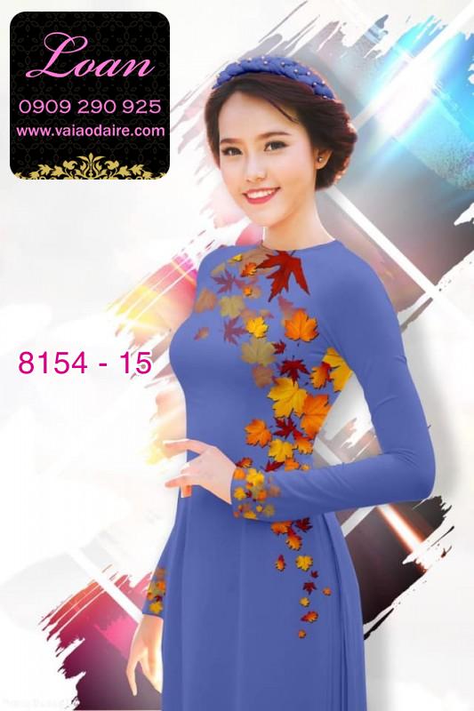 Vải áo dài lá mùa thu