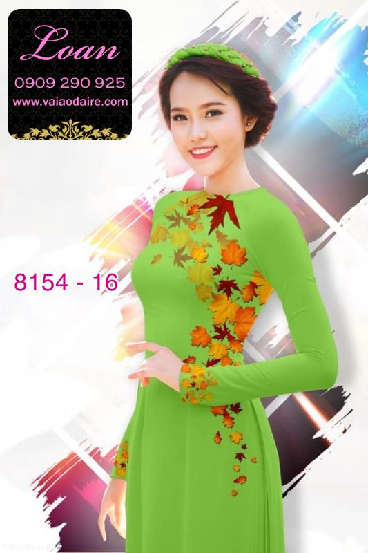 Vải áo dài lá mùa thu