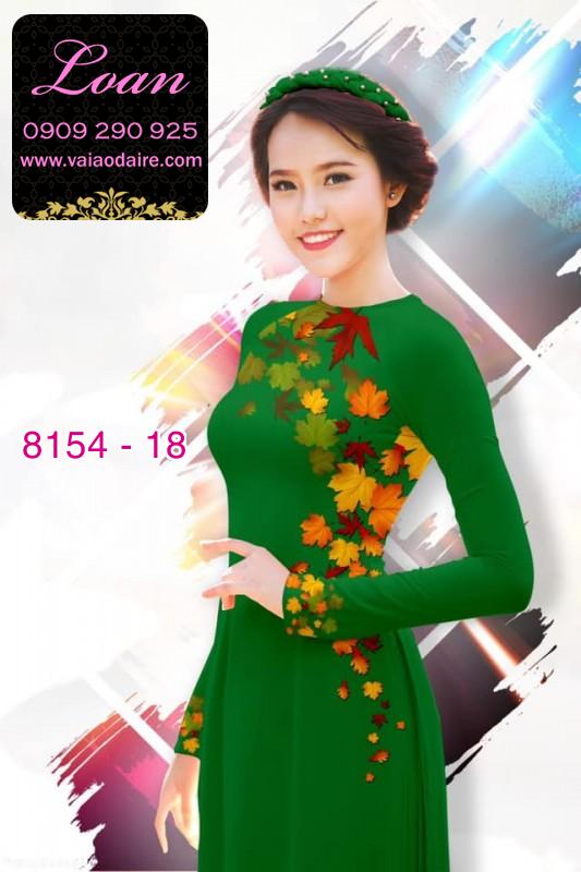 Vải áo dài lá mùa thu