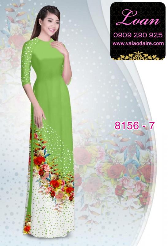 Vải áo dài hoa dây Vải áo dài hoa dây