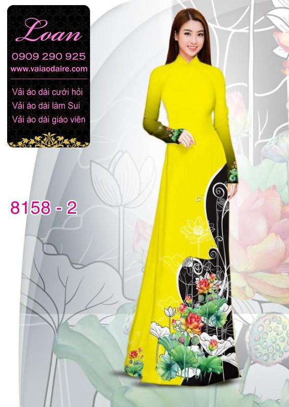 Vải áo dài hoa Sen