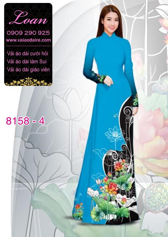 Vải áo dài hoa Sen