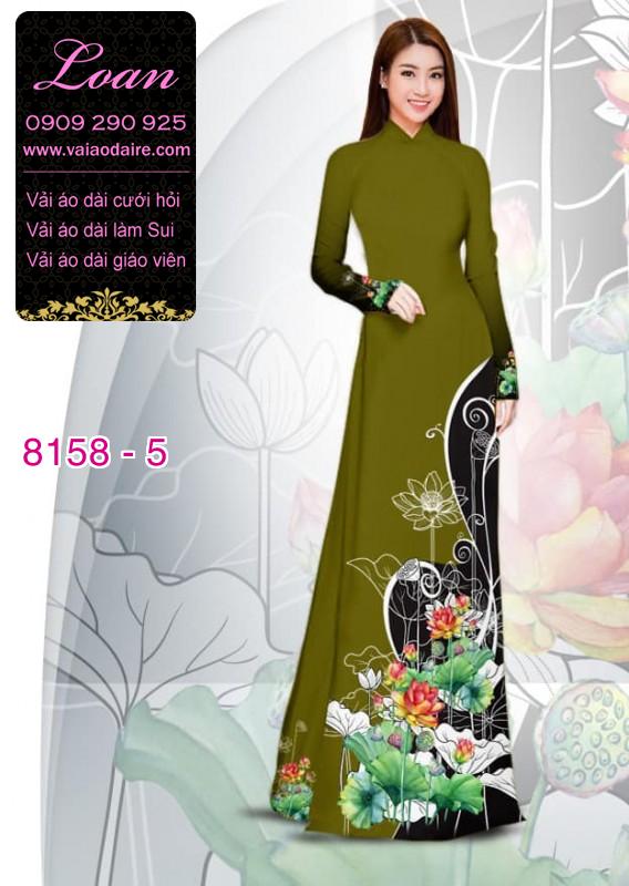 Vải áo dài hoa Sen