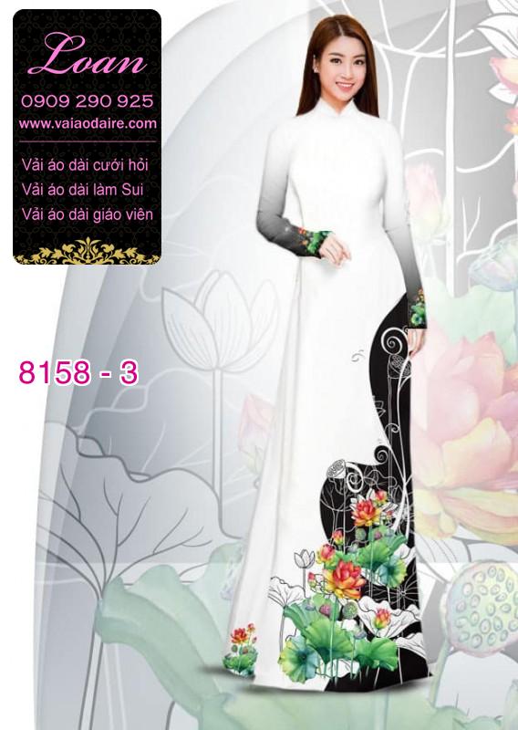 Vải áo dài hoa Sen