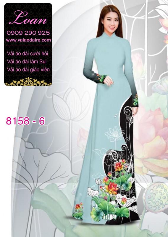 Vải áo dài hoa Sen